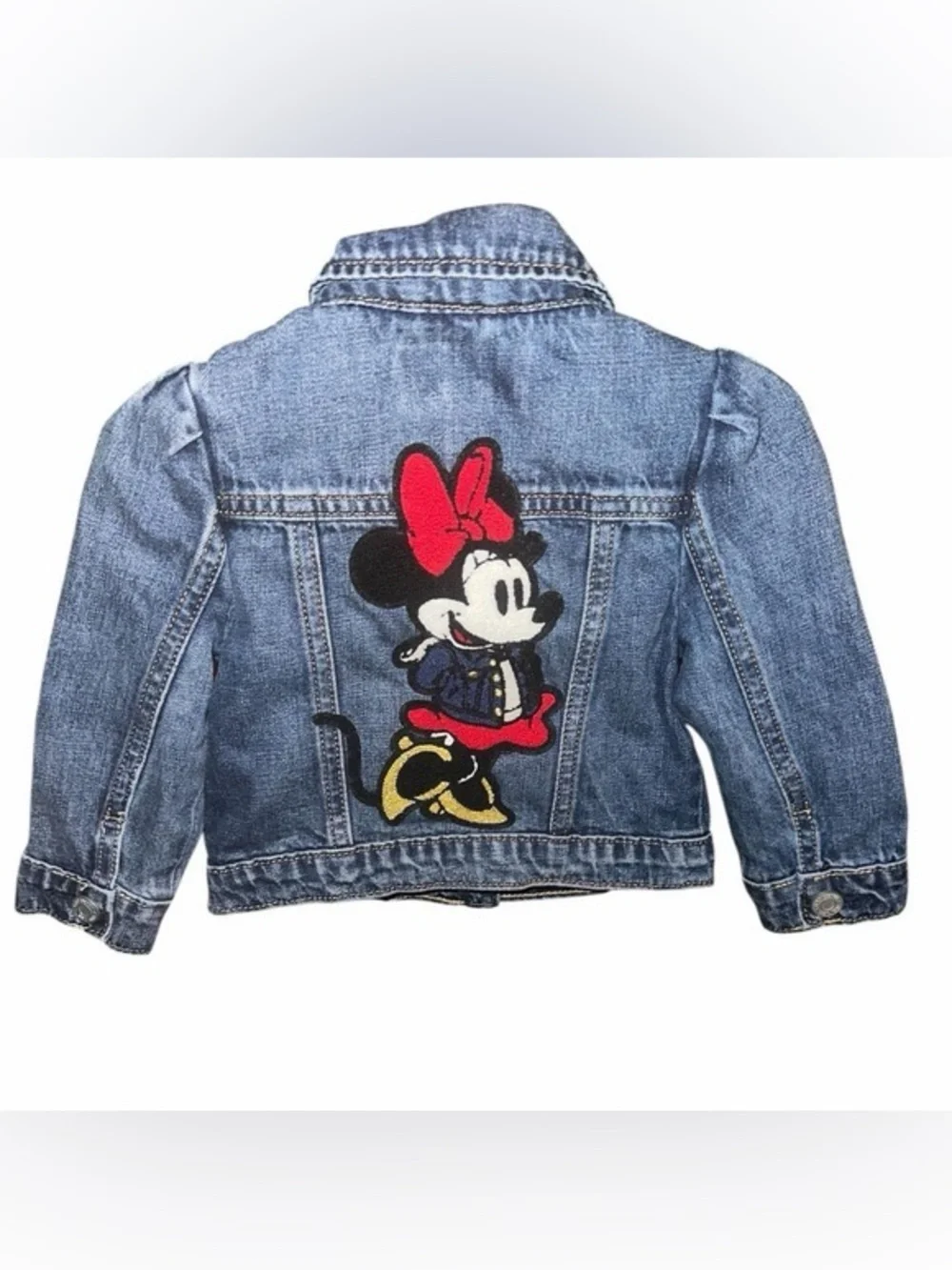 Baby Gap Disney Minnie Mouse Denim Jean Jacket Toddler 18-24 Months NWT